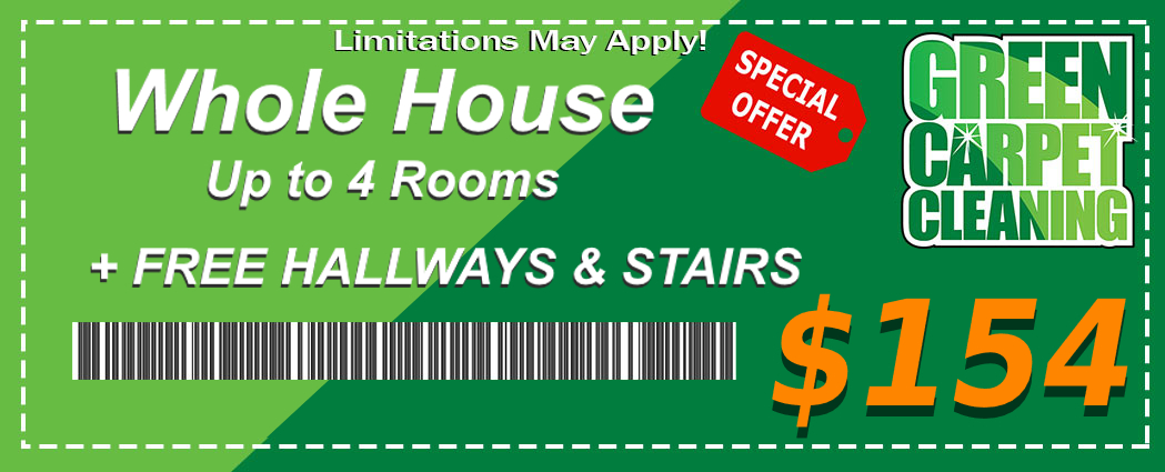 Whole house up to 4 Rooms + Free Hallway and Stairs for $179 coupon